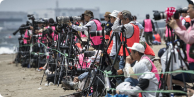 写真:カメラマンエリア