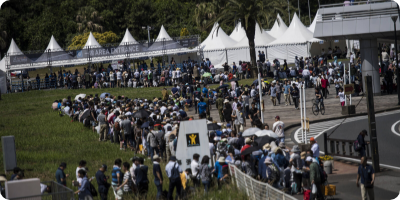写真:メイン会場ファミリーエリアの幕張海浜公園